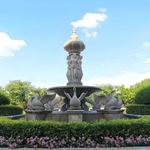 FINEST Statue for Garden Large Size Animal Statuary Marble Fountain MF-002