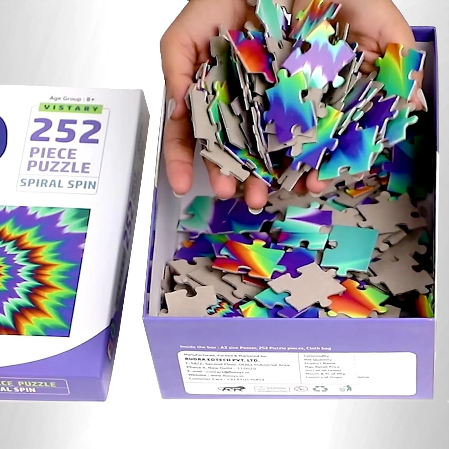 FLO Toys Magic Spiral Spin 252 Pieces Puzzle For Kids Ages 8 