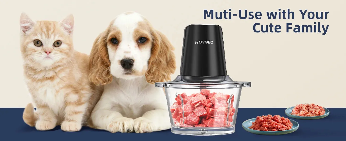 Food Processor Electric Meat Grinder 500W Food Chopper 2 Speed for Vegetable Kitchen Cutter Medium Super Chopping Grinding