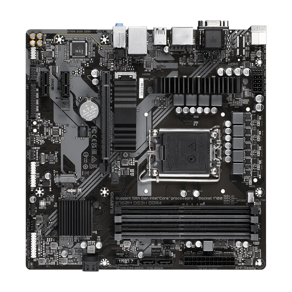 Gigabyte Mainboard B760m Ds3h Ddr4 - Micro Atx - Socket Intel 1700 - Intel B760