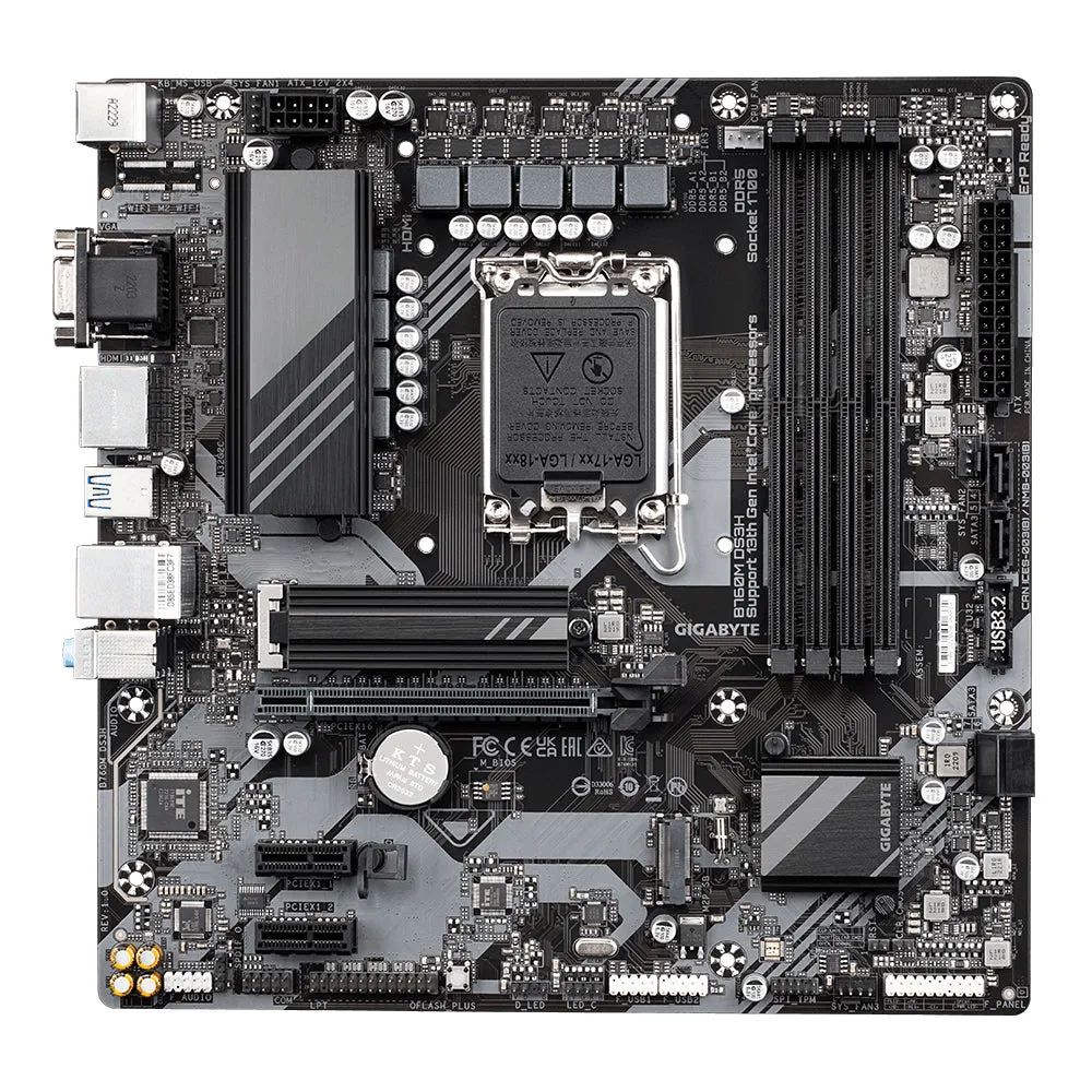 Gigabyte Mainboard B760m Ds3h (Rev. 1.0) - Micro Atx - Lga 1700 - Intel B760