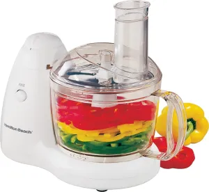 Hamilton Beach PrepStar Series 70550R Food Processor with Feed Chute, 8 Cups Bowl, 350 W, White :EA: QUANTITY: 1