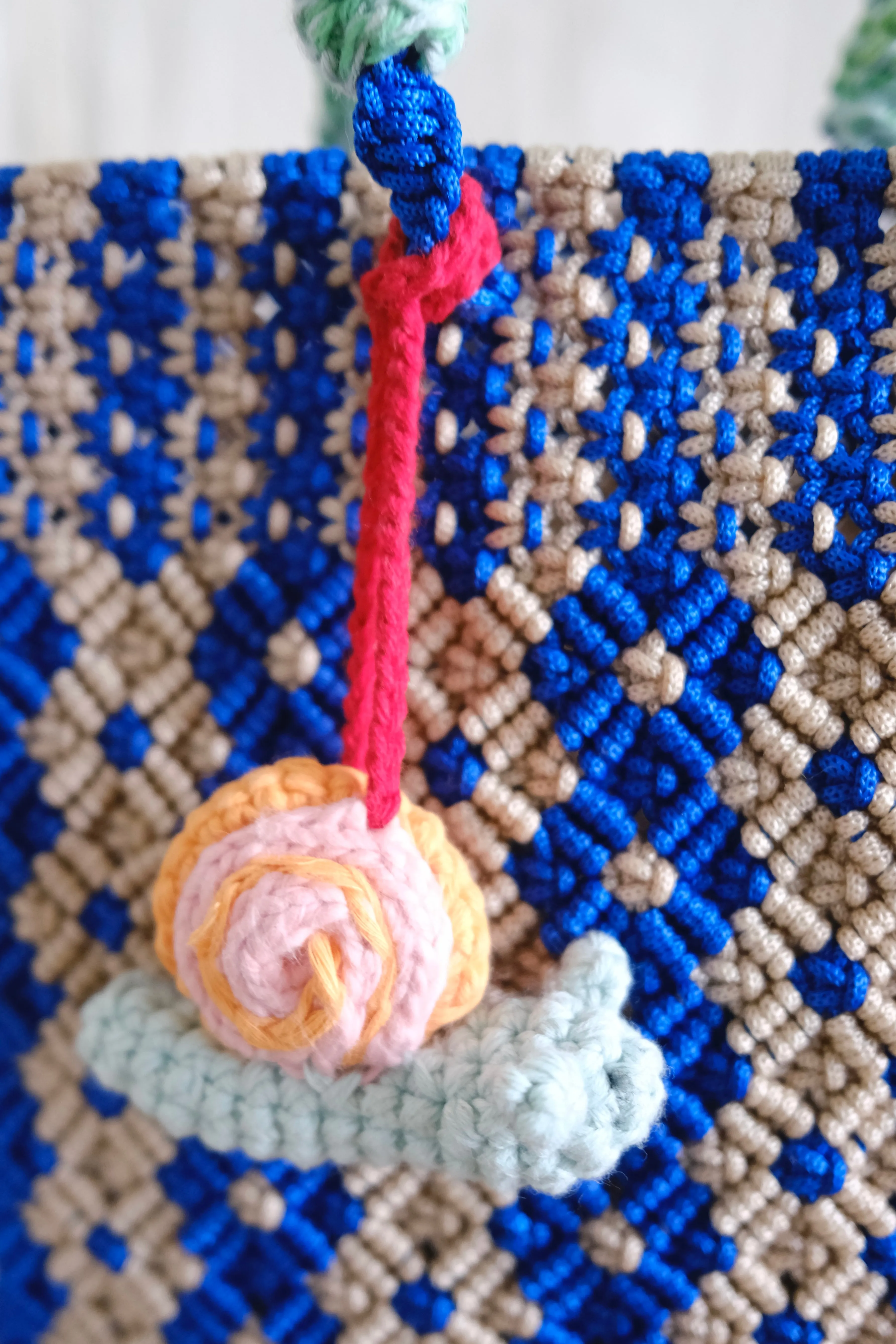 Hand crocheted charm. Snail Olivia