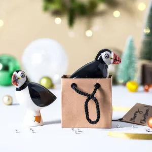 Handmade Ceramic Puffin Salt and Pepper Shakers x 4