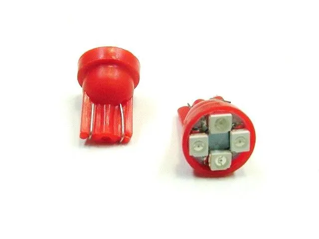 Instrument Panel LED's 4 SMD Wedge Super Bright 194 Choose Color