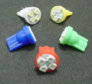 Instrument Panel LED's 4 SMD Wedge Super Bright 194 Choose Color