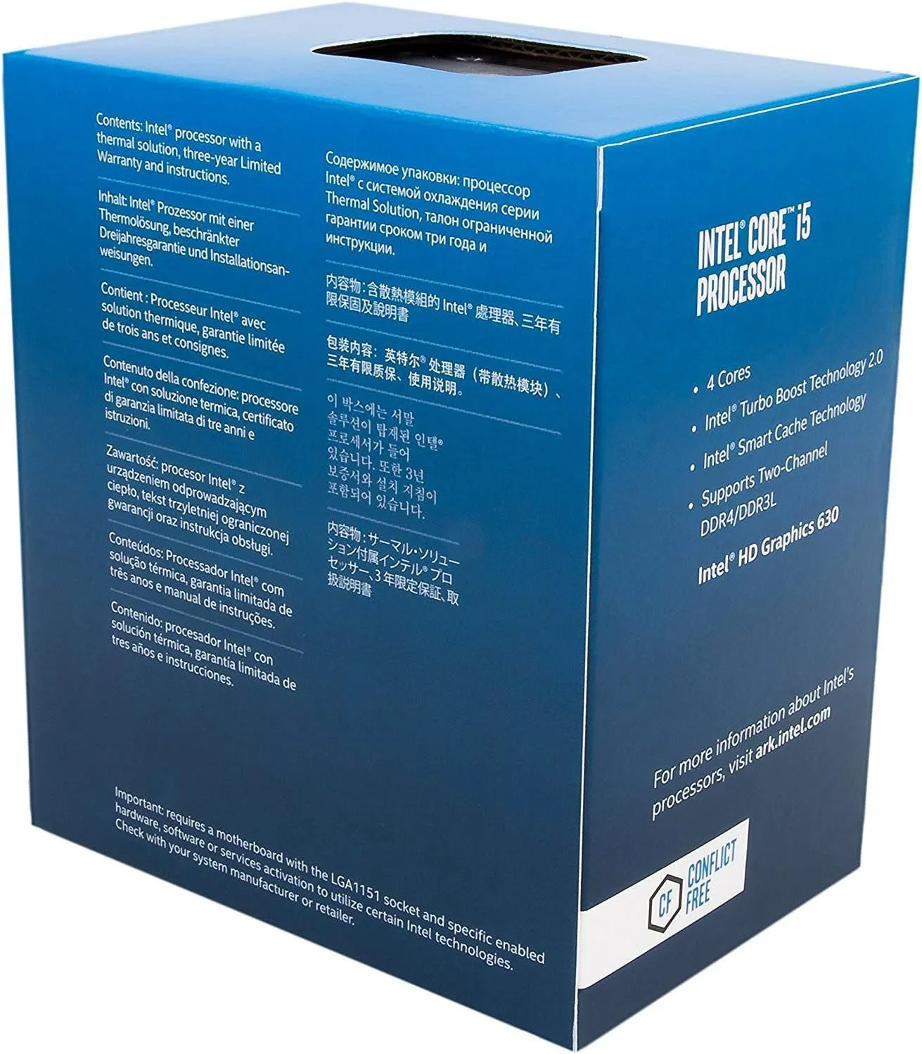 Intel Core I5-7500 LGA 1151 7Th Gen Core Desktop Processor (Renewed)