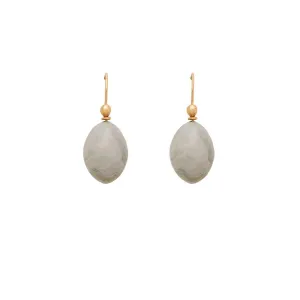 Julie Cohn Grigio Grey Egg Clay Earring