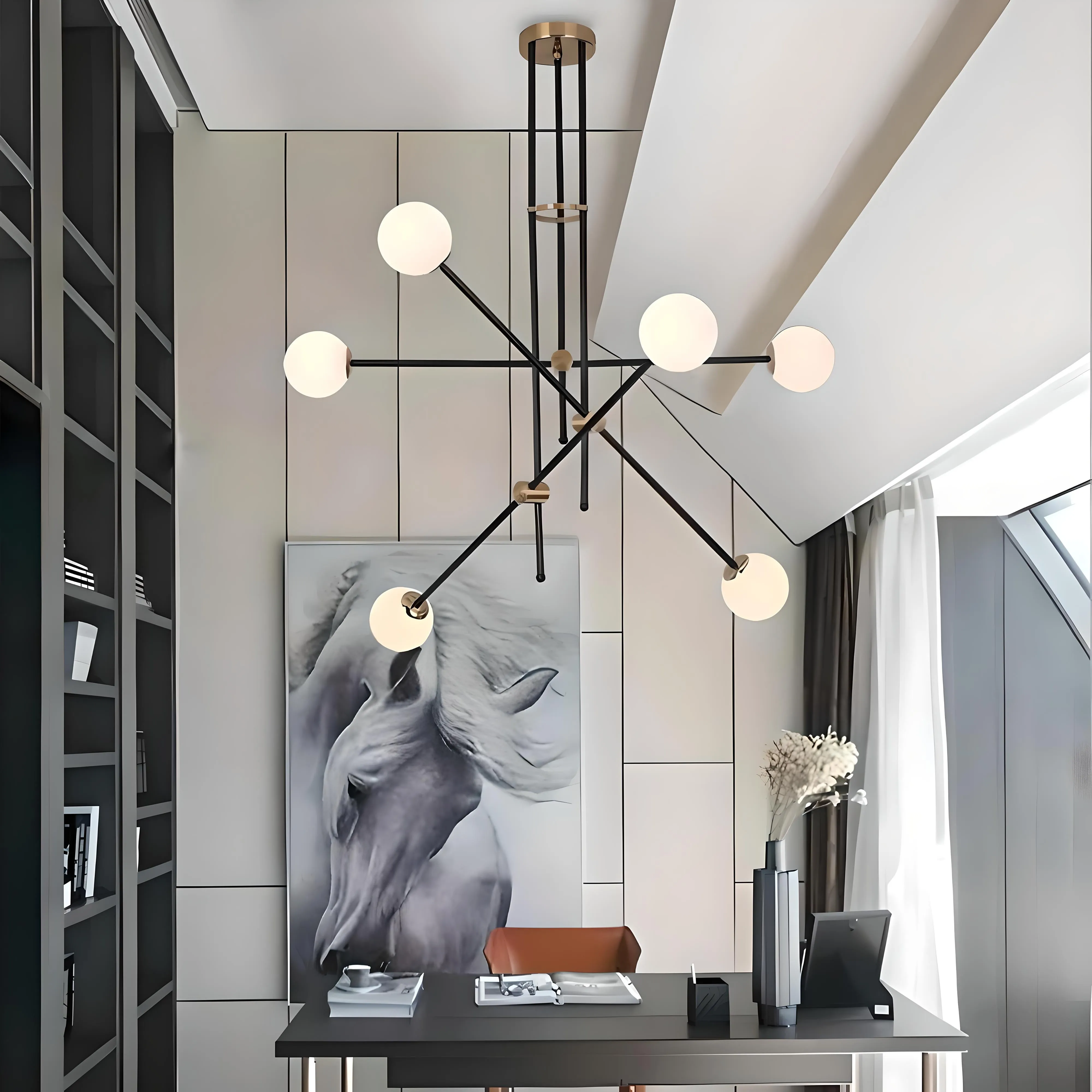 Jutland - Transformative Agile Flush Mount Chandelier