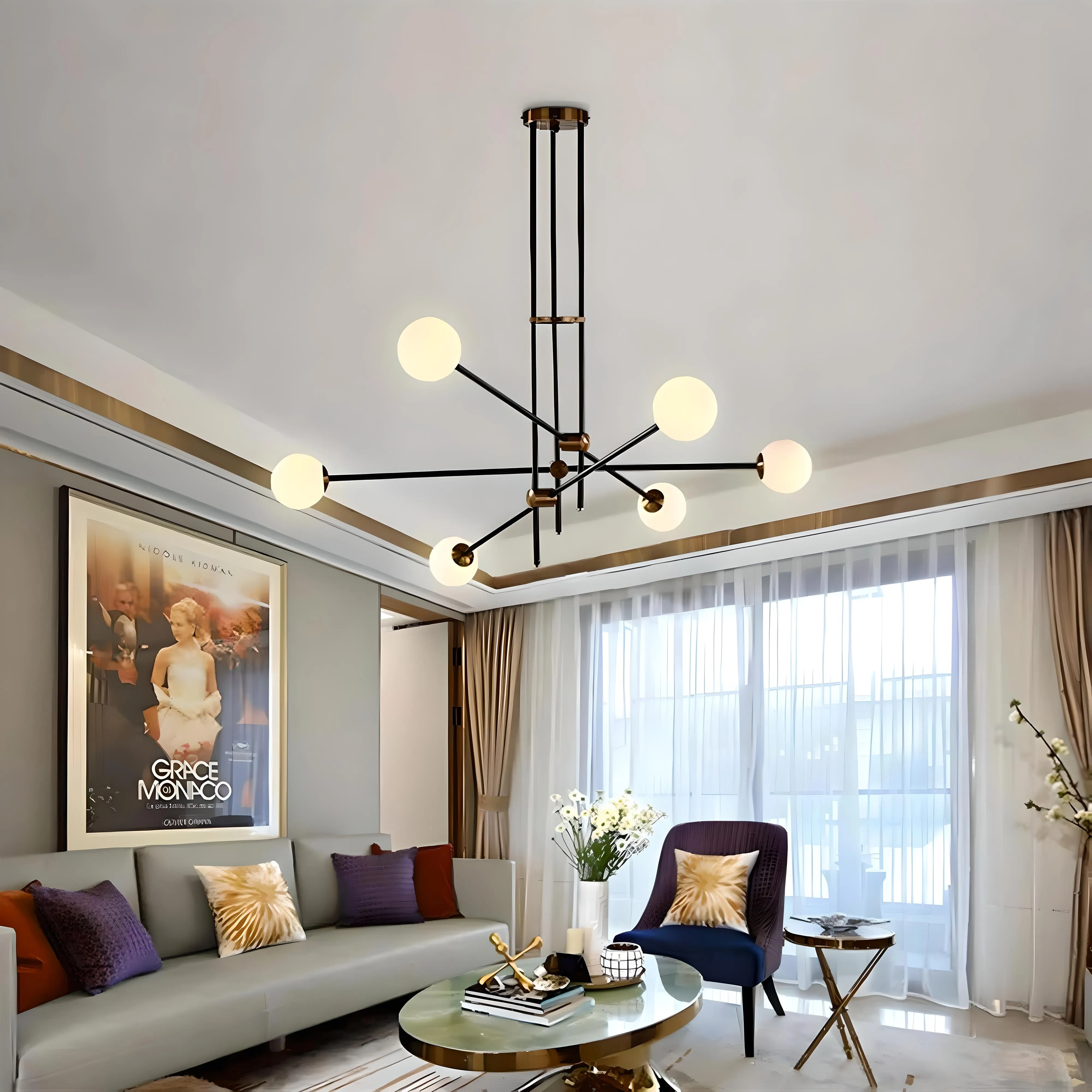 Jutland - Transformative Agile Flush Mount Chandelier