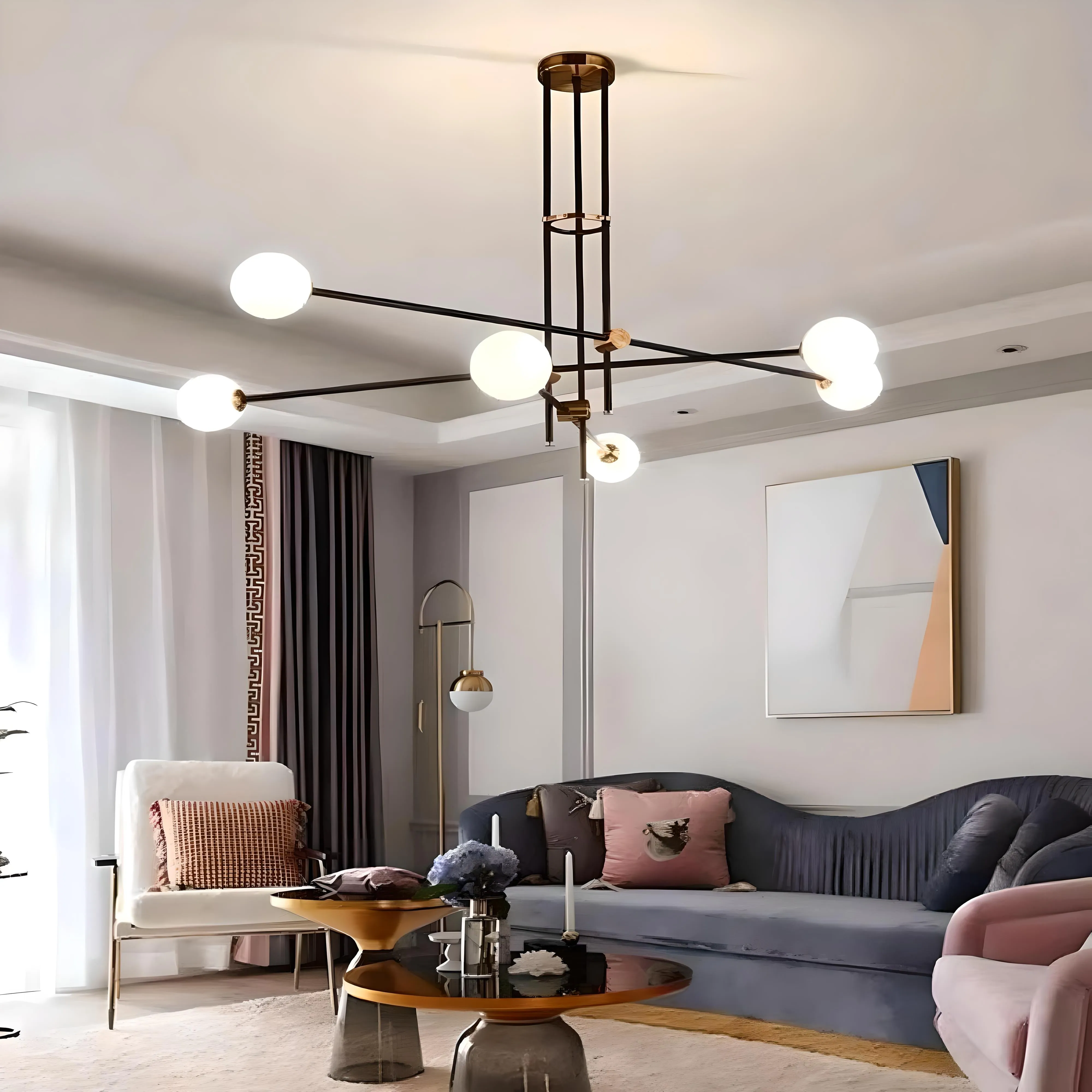 Jutland - Transformative Agile Flush Mount Chandelier
