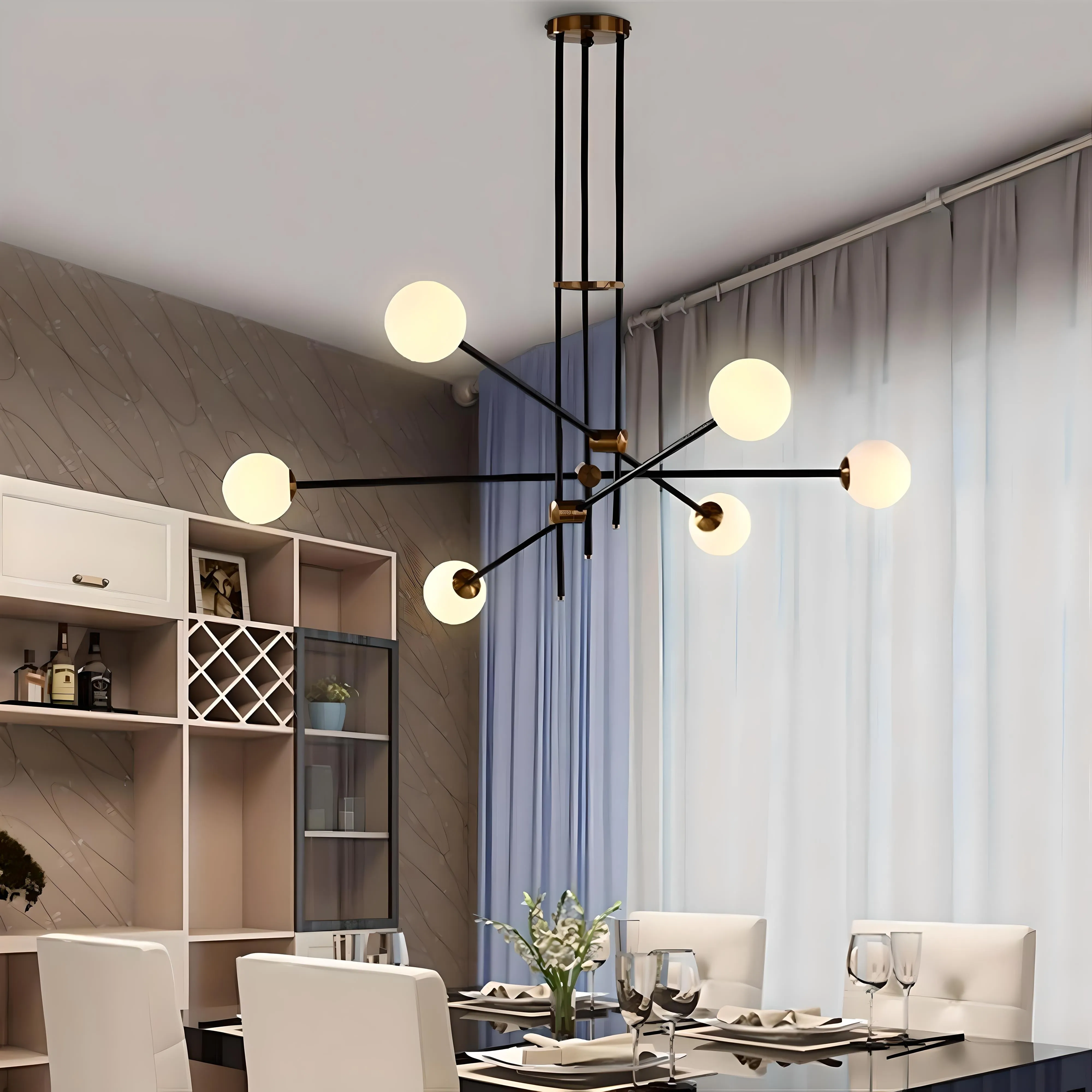 Jutland - Transformative Agile Flush Mount Chandelier