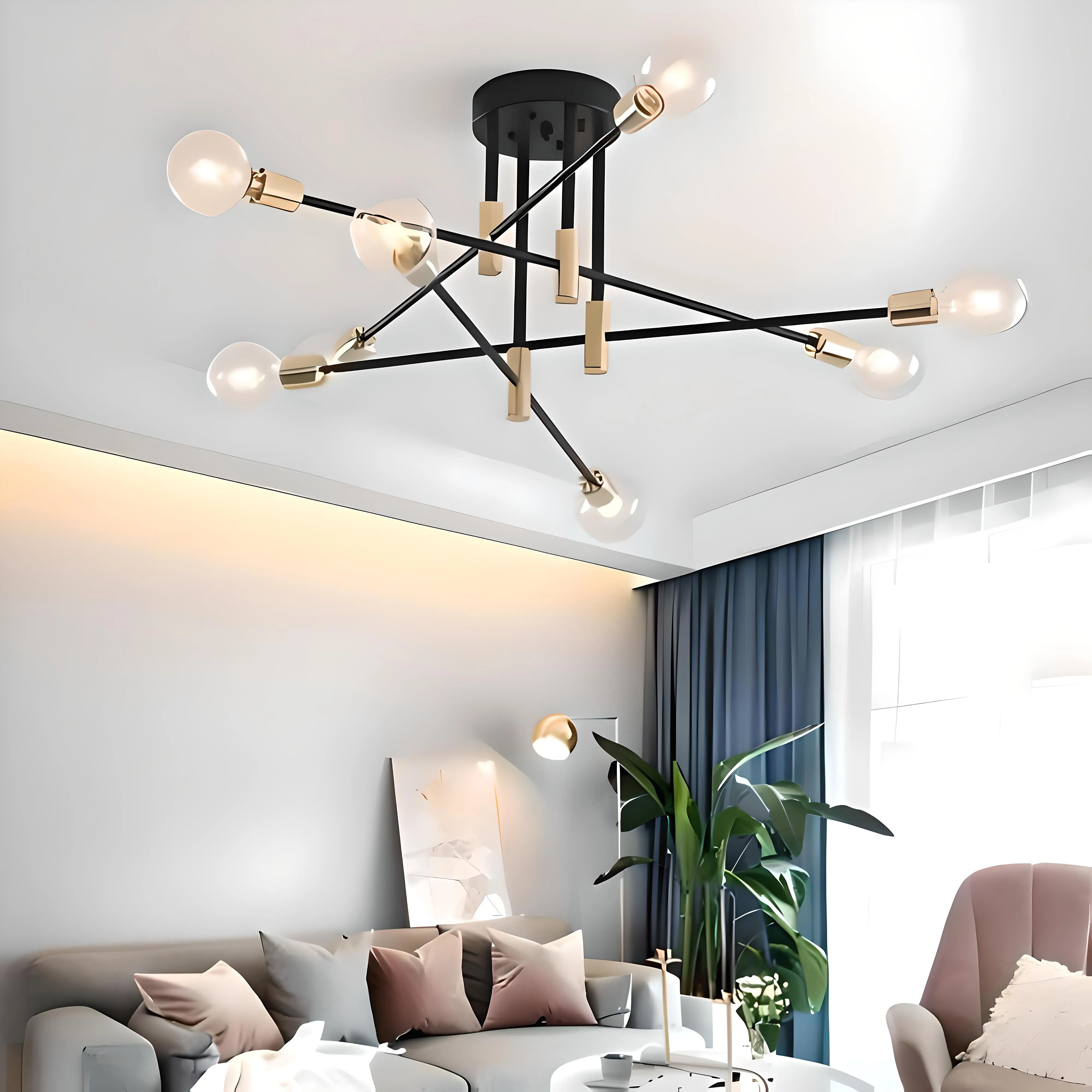 Jutland - Transformative Agile Flush Mount Chandelier