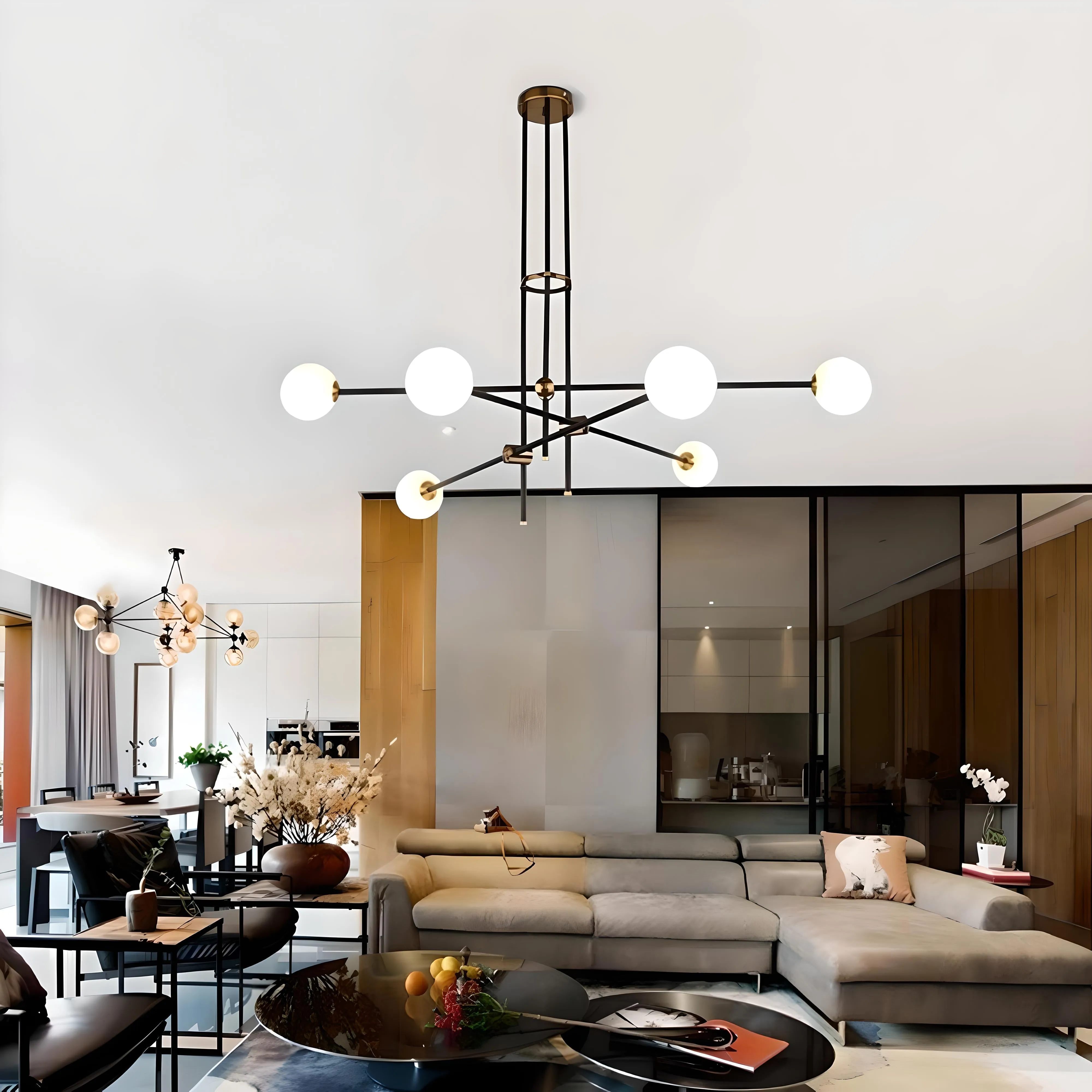 Jutland - Transformative Agile Flush Mount Chandelier