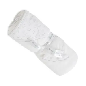 Kissy Kissy Hooded Towel Ele Fun Silver