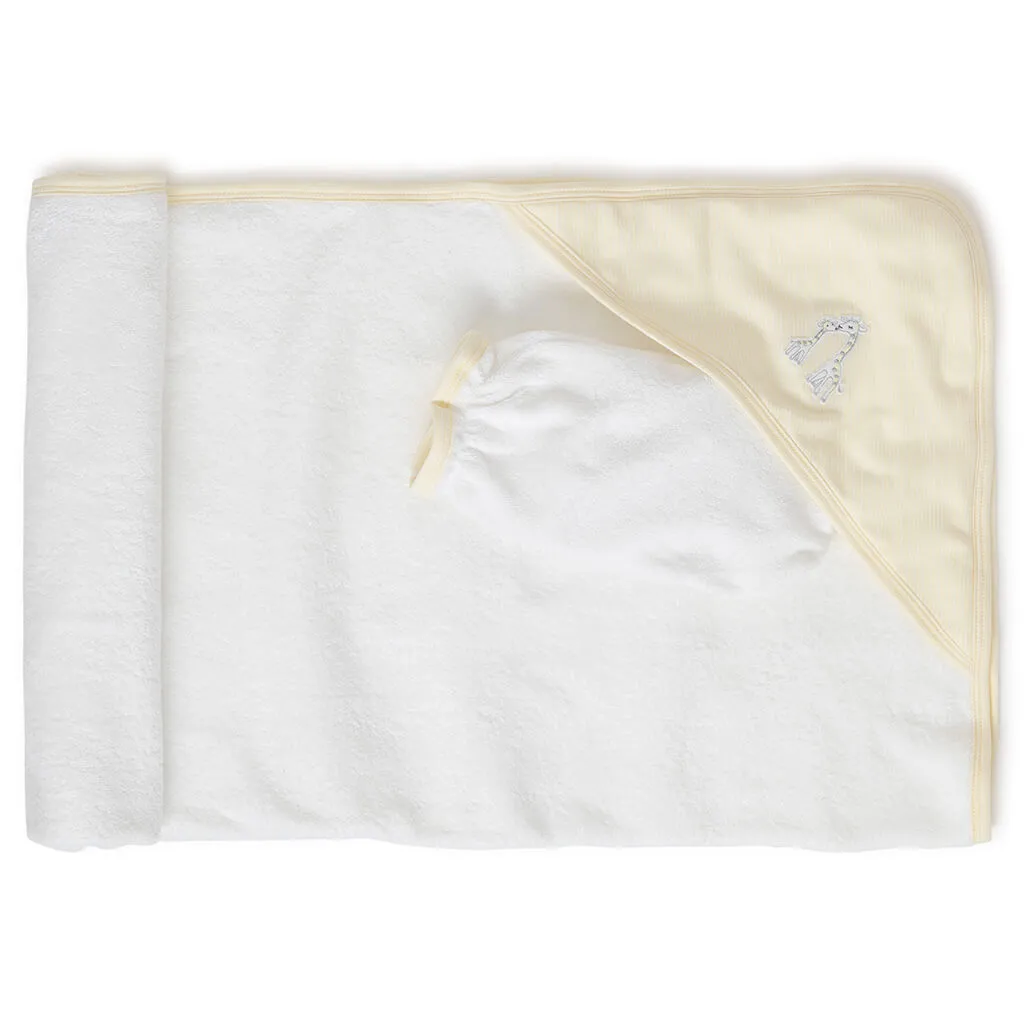 Kissy Kissy Striped Hooded Towel Giraffe Generations