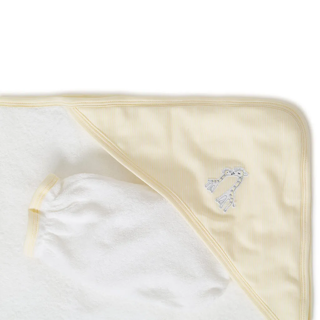 Kissy Kissy Striped Hooded Towel Giraffe Generations