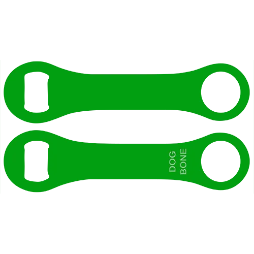 Kolorcoat™ Dog Bone Bottle Opener - Green