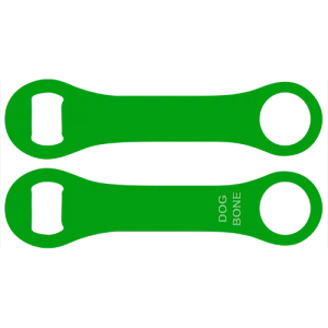 Kolorcoat™ Dog Bone Bottle Opener - Green