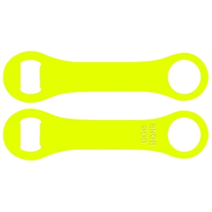 Kolorcoat™ Dog Bone Bottle Opener - Neon Yellow