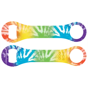 Kolorcoat™ Dog Bone Bottle Opener - Tie Dye