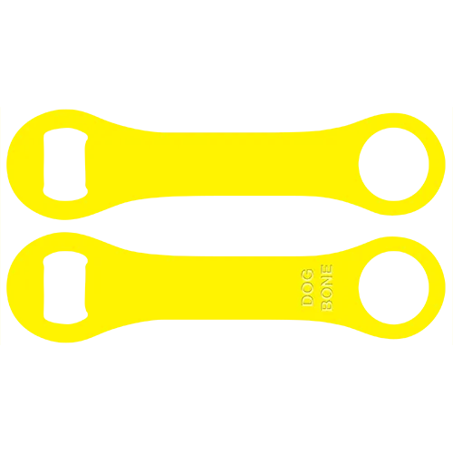 Kolorcoat™ Dog Bone Bottle Opener - Yellow
