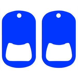 Kolorcoat™ Dog Tag Opener - Blue