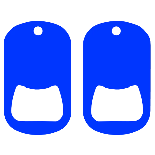 Kolorcoat™ Dog Tag Opener - Blue