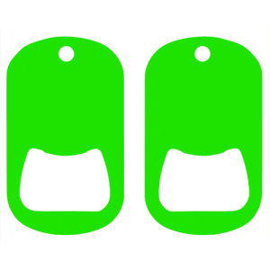 Kolorcoat™ Dog Tag Opener - Green
