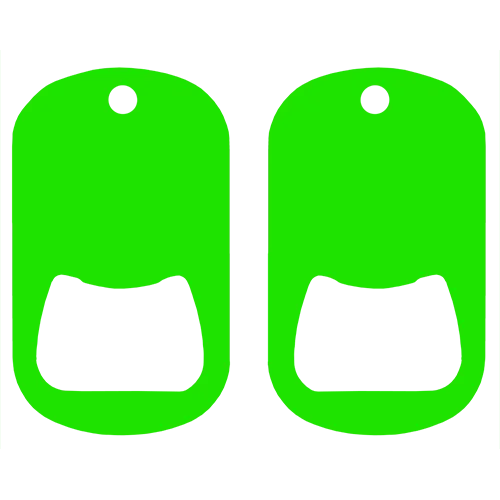 Kolorcoat™ Dog Tag Opener - Green