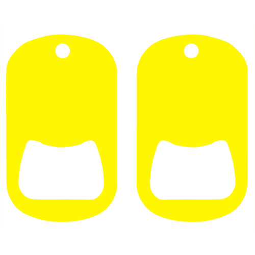 Kolorcoat™ Dog Tag Opener - Yellow
