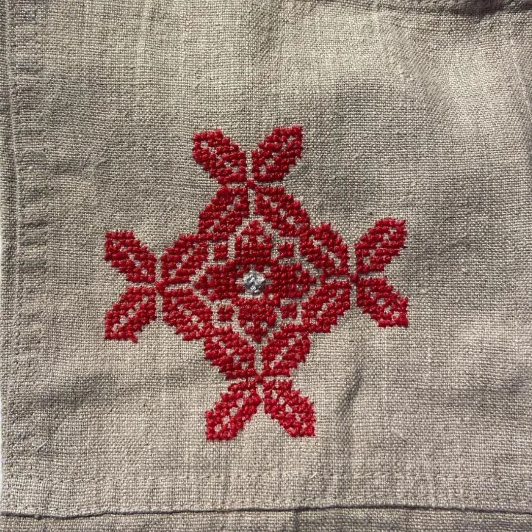LINEN APRON POPPY