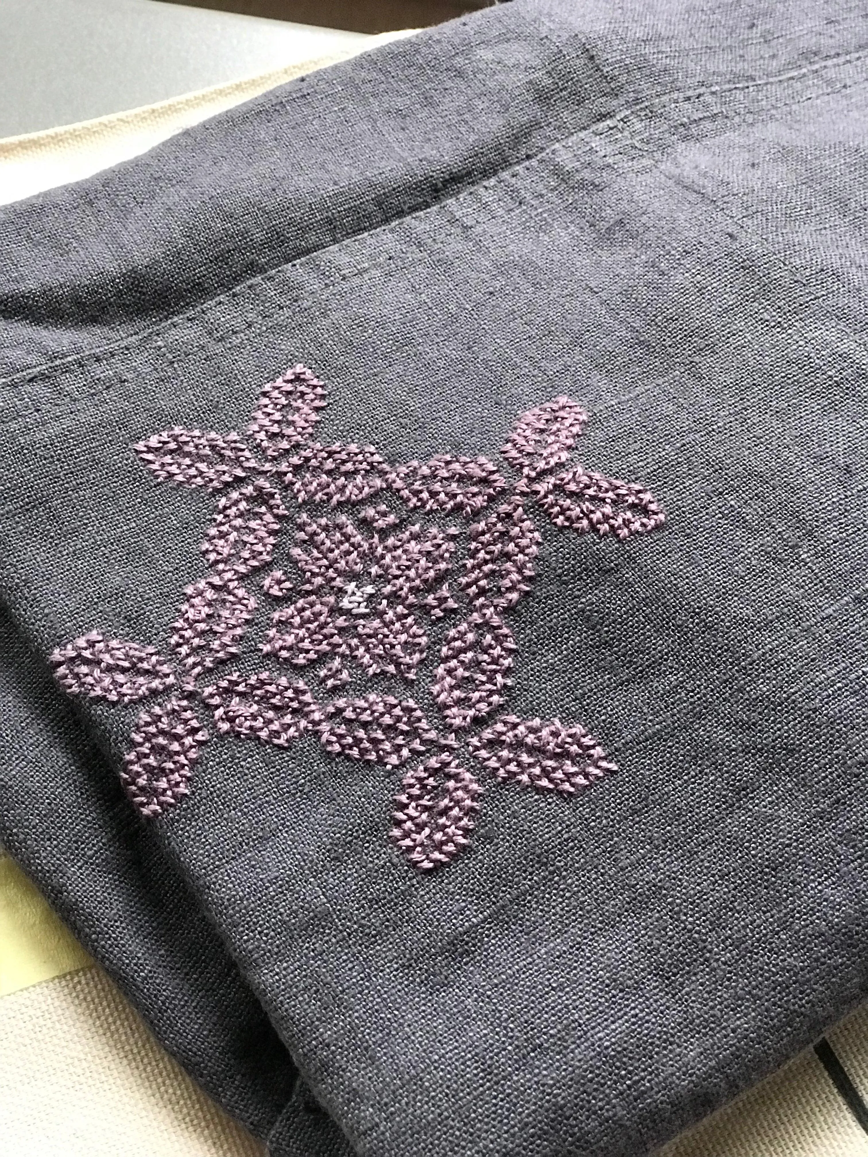 LINEN APRON POPPY