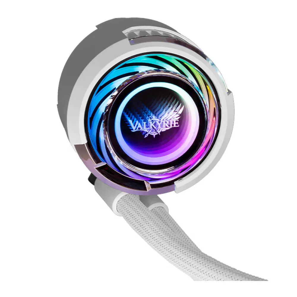 Liquid cooling system Valkirye C480W-RGB, white