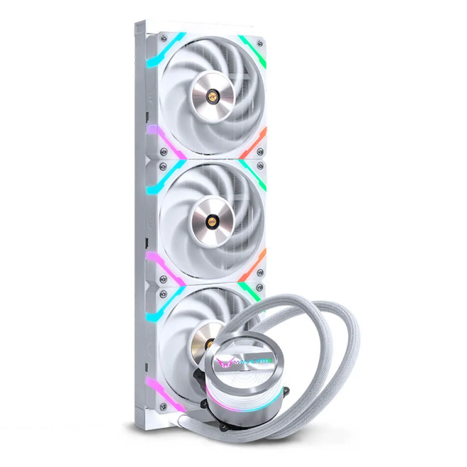Liquid cooling system Valkirye GL360W VK, white
