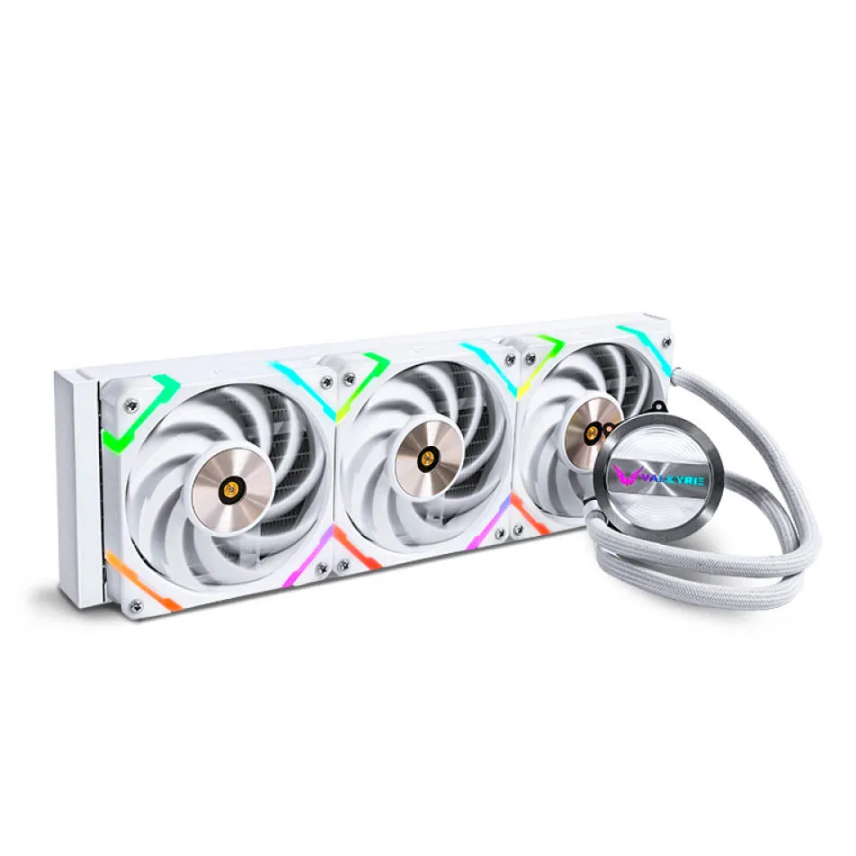 Liquid cooling system Valkirye GL360W VK, white