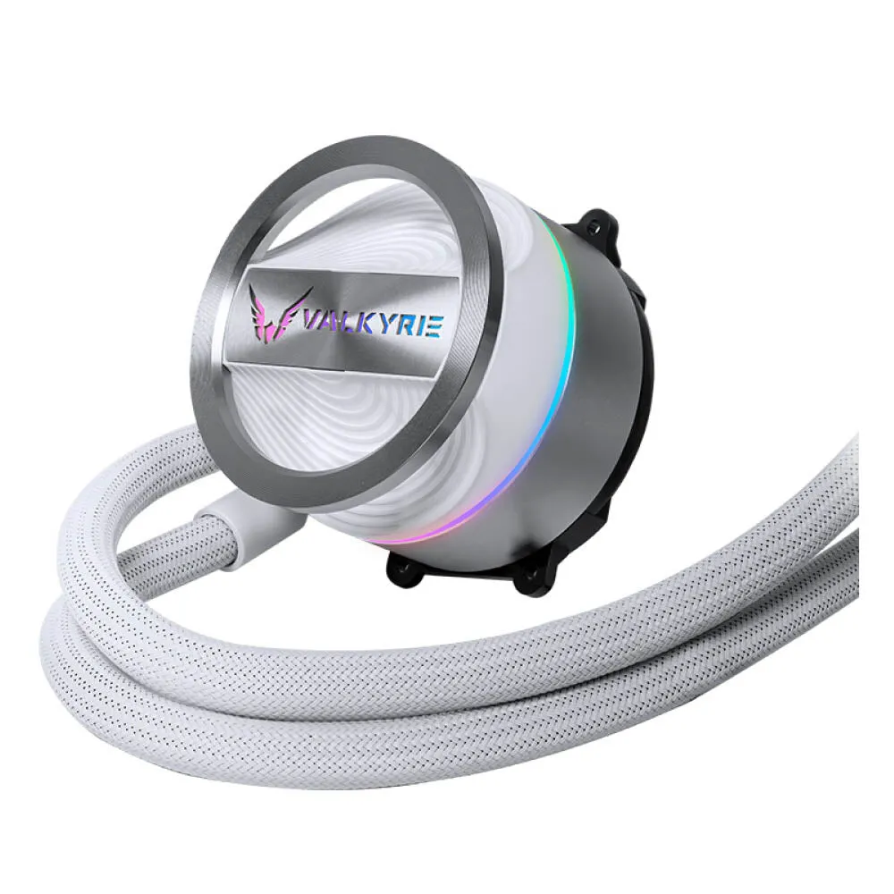 Liquid cooling system Valkirye GL360W VK, white