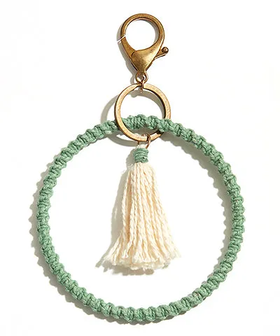 Macrame Wristlet Keychain