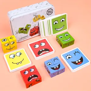 Magic Cube FaceChanging Building Blocks Fun Expression Puzzle Game Kit
