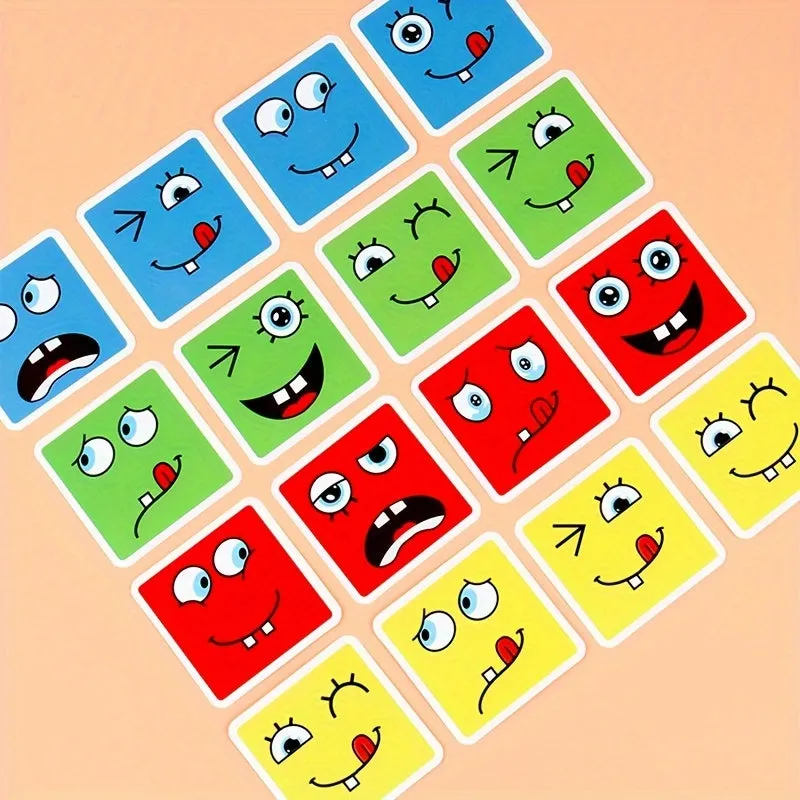 Magic Cube FaceChanging Building Blocks Fun Expression Puzzle Game Kit