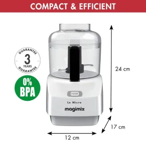 Magimix Le Micro Food Processor WHITE