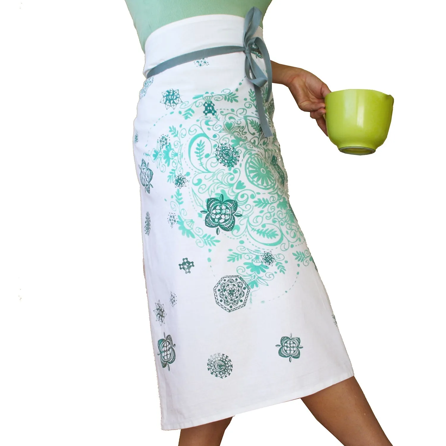 Mandala print Waist Apron