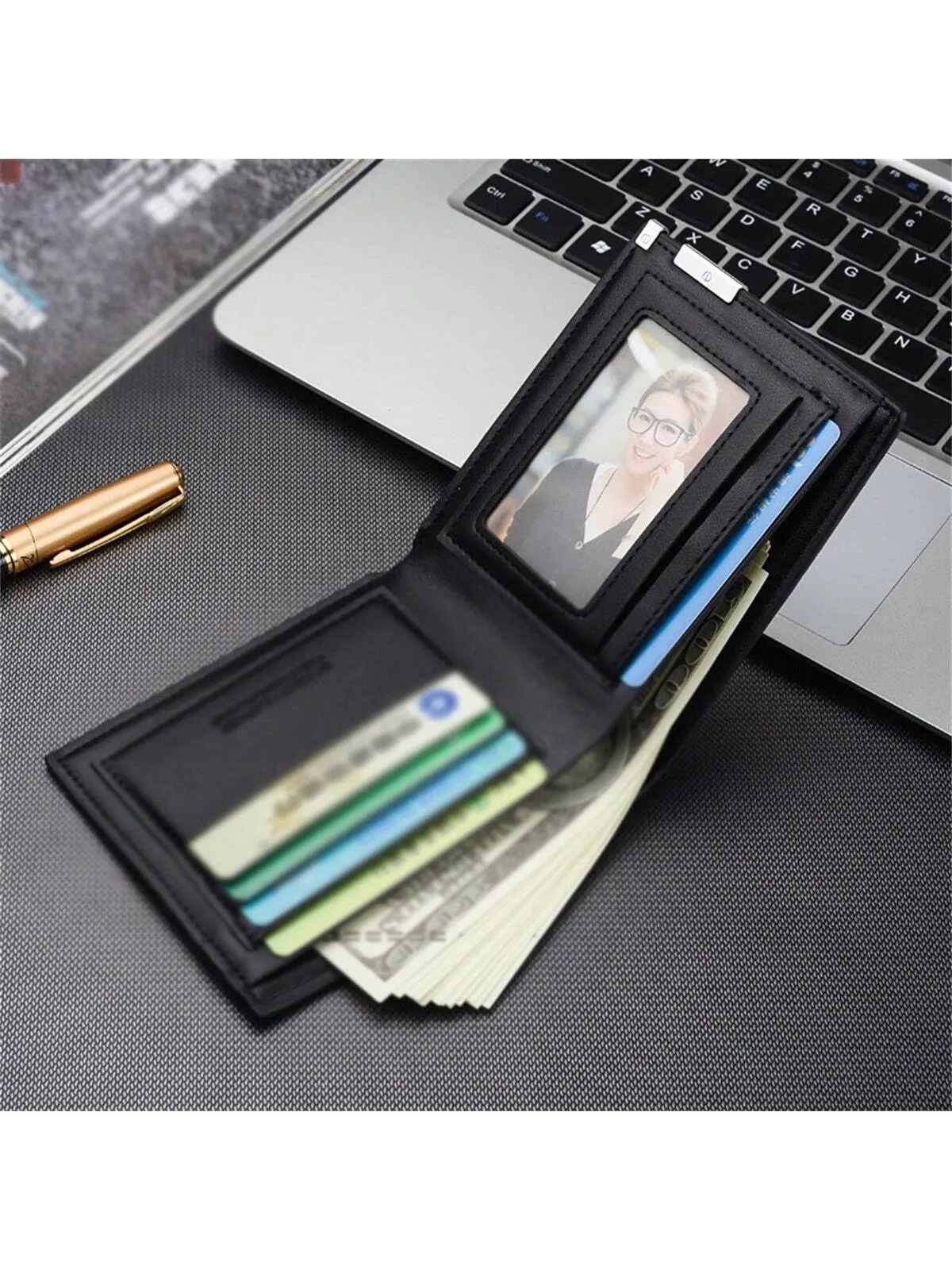 Men's Minimalist Folding Small Wallet Men Gift Dad Gifts Father Gifts Gifts For Teachers Business Casual