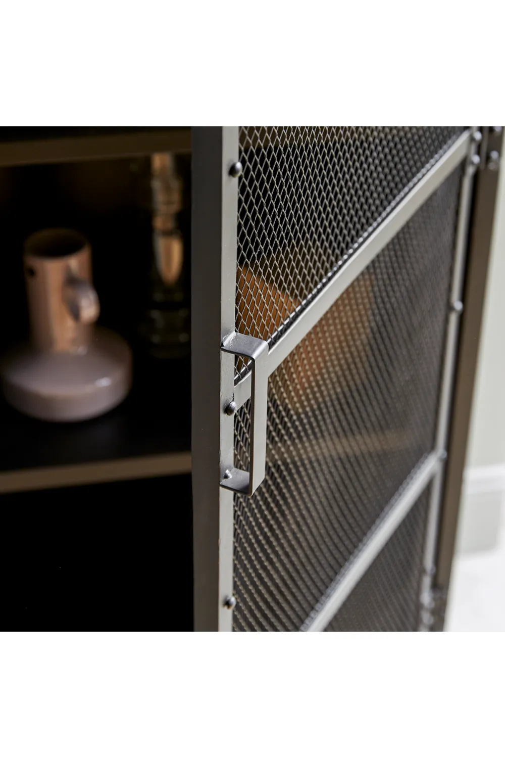 Metal Mesh Wardrobe Cabinet | Tikamoon Alma