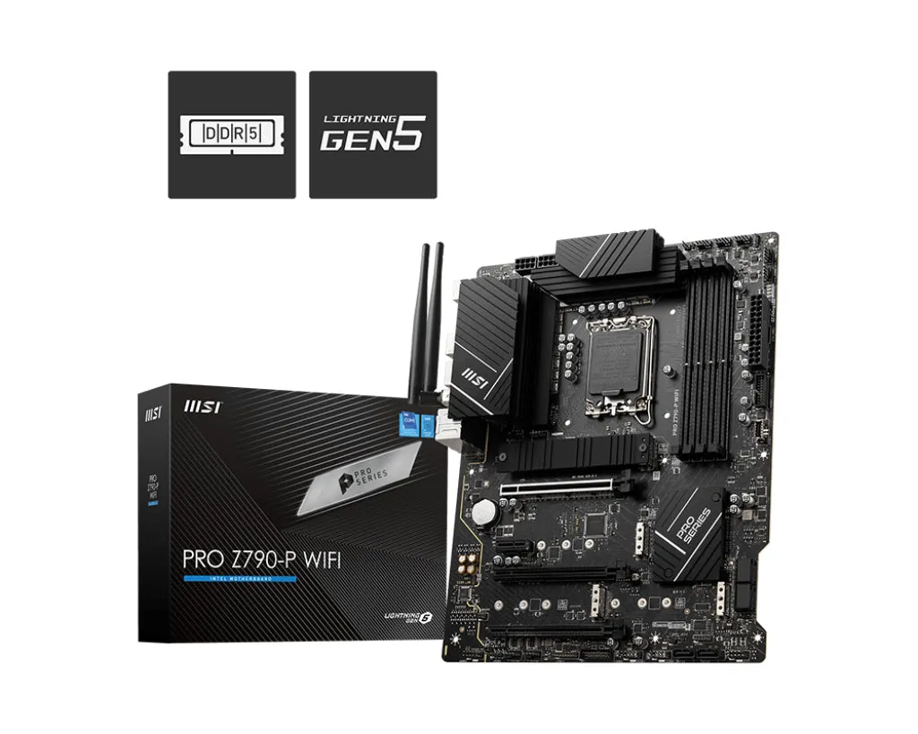 Msi Mainboard Pro Z790-P Wifi - Atx - Socket Lga1700 - Intel Z790