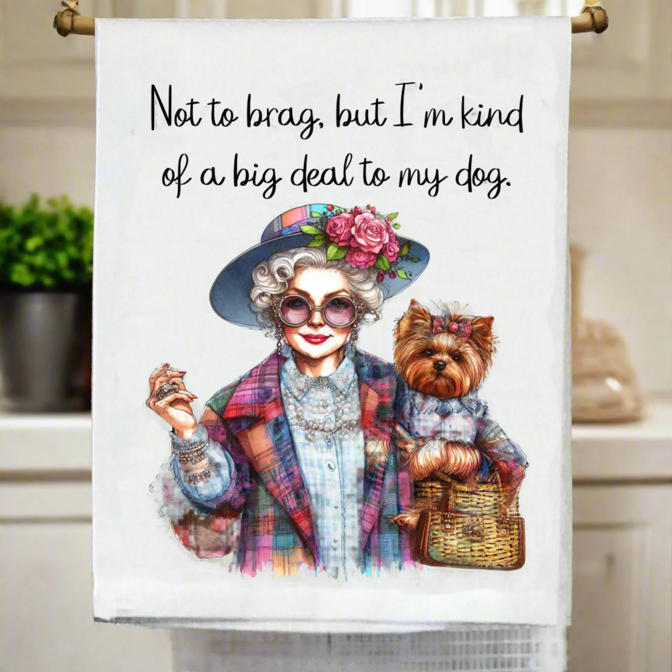 Not To Brag Kitchen Towel