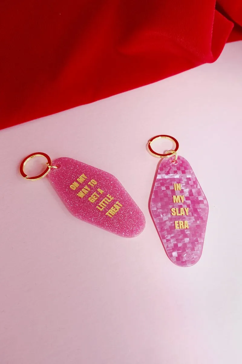 On My Way to Get a Little Treat Motel Keychain