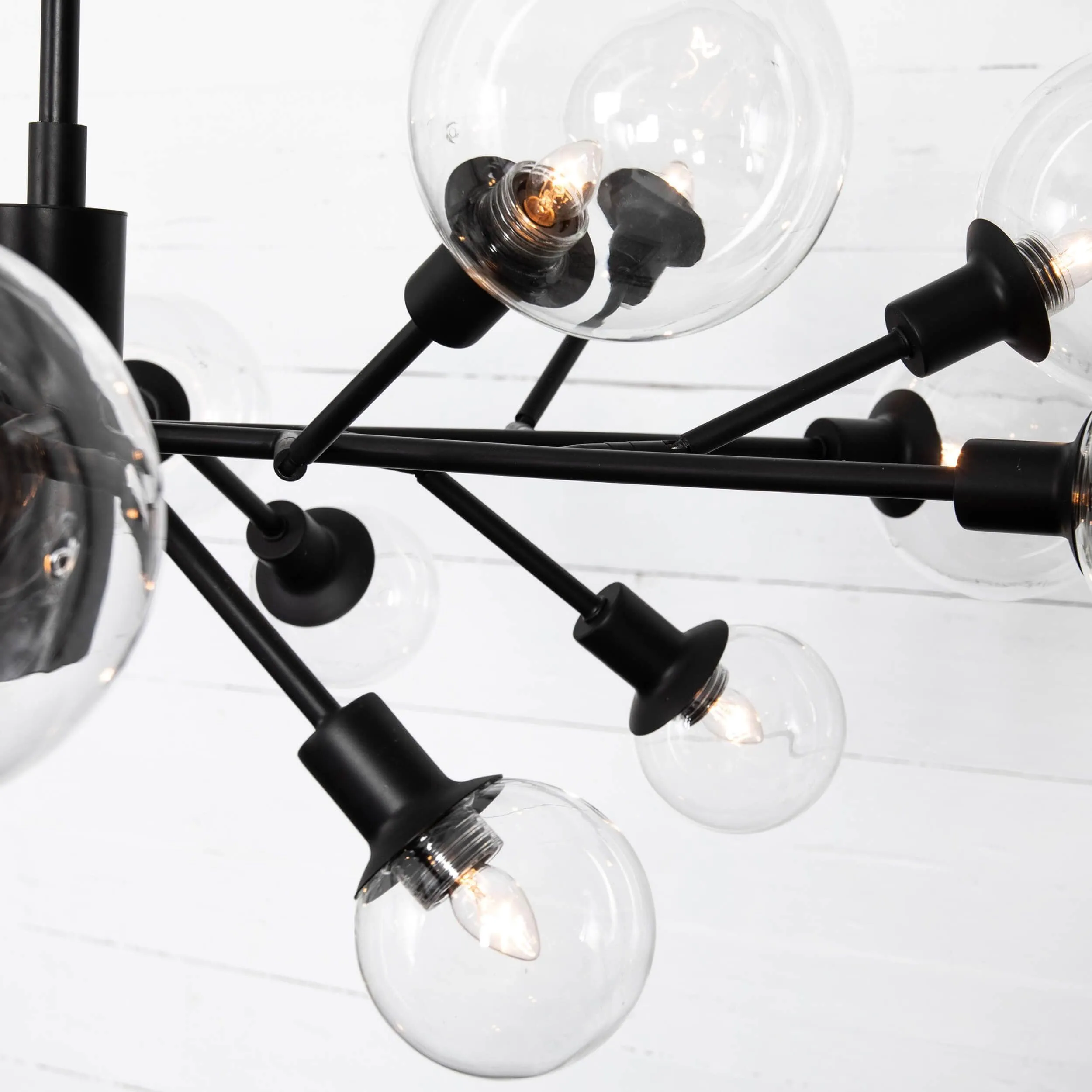 Pellman Chandelier, Flat Black