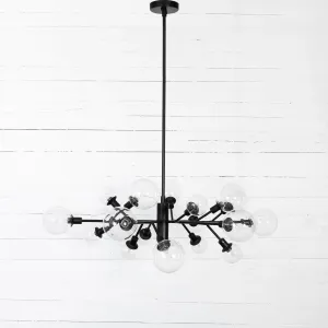 Pellman Chandelier, Flat Black