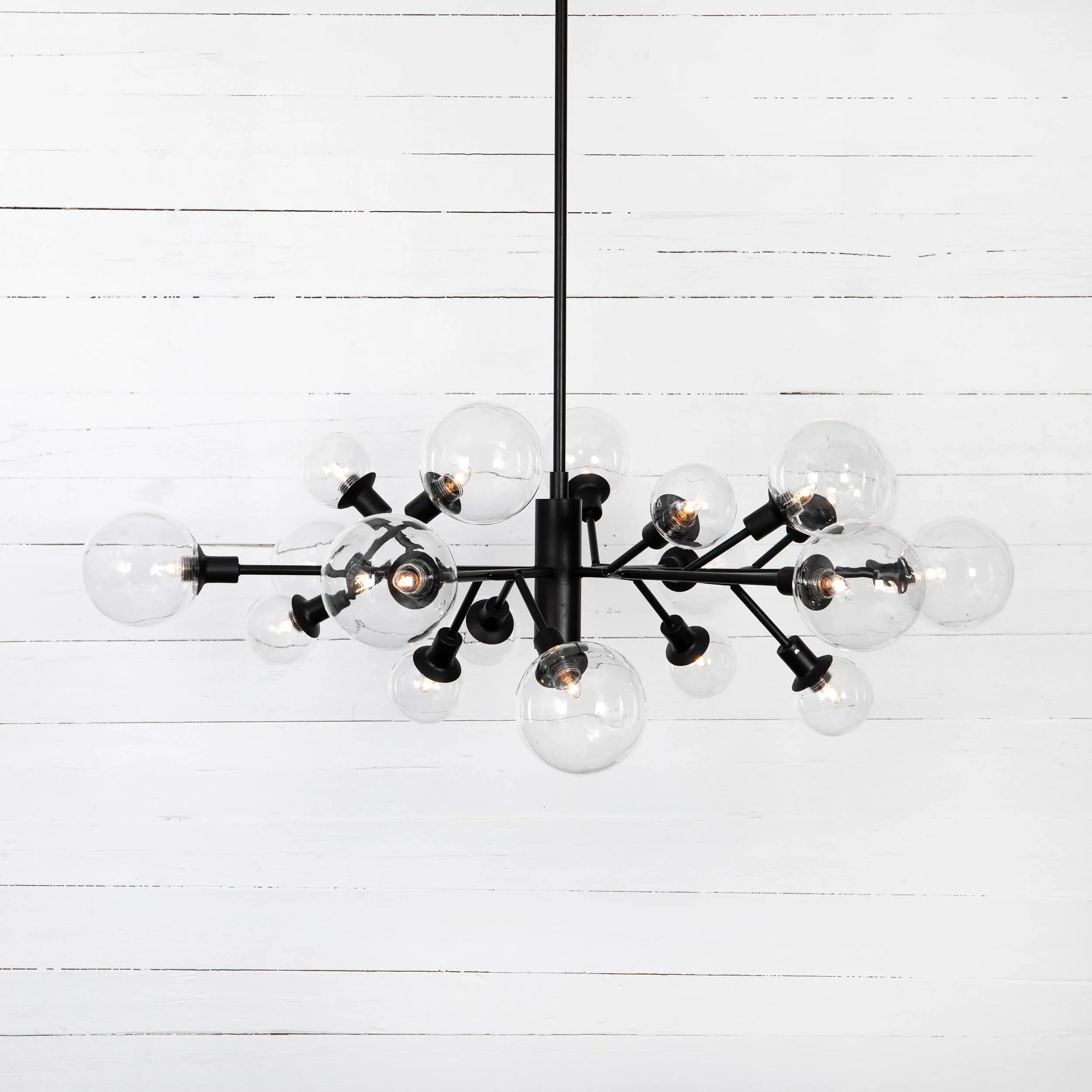 Pellman Chandelier, Flat Black